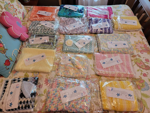 Blankets ready to go to their new homes.