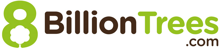 8BillionTrees Logo 8 billion trees logo