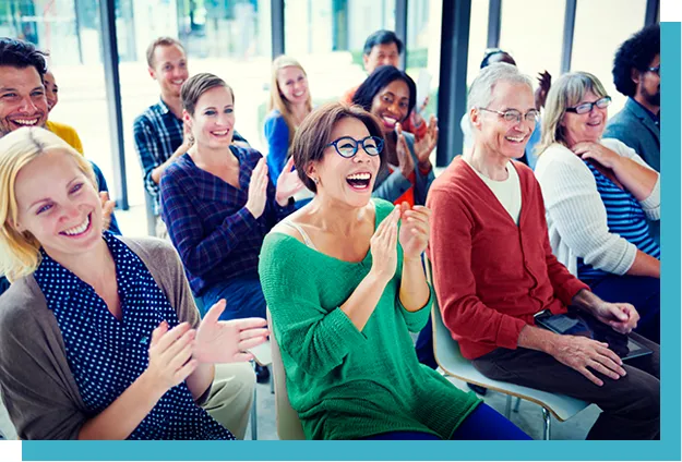 Customer Service-Women Clapping