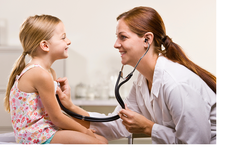 dr with child