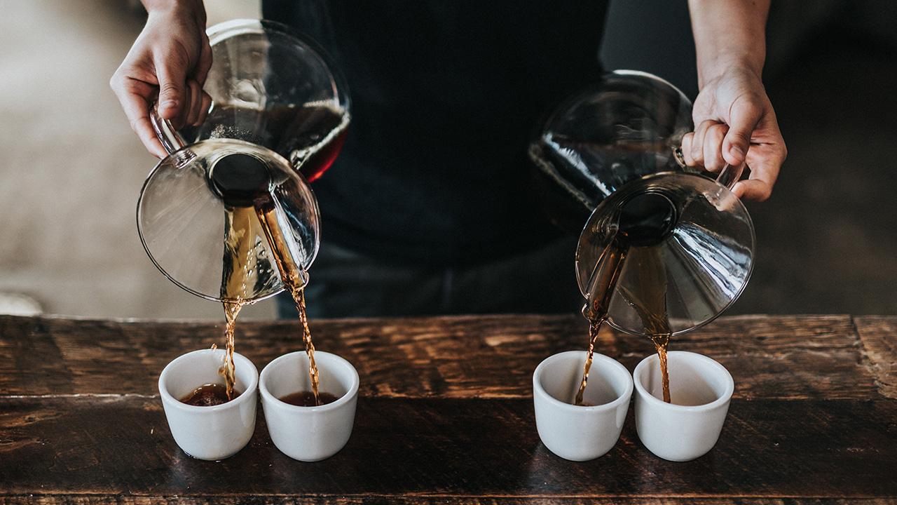 Coffee pour