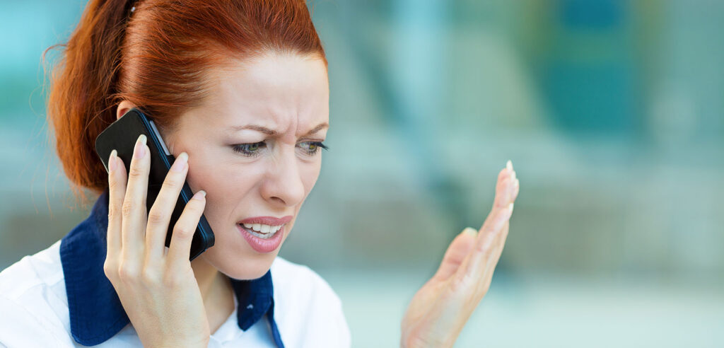 Angry caller